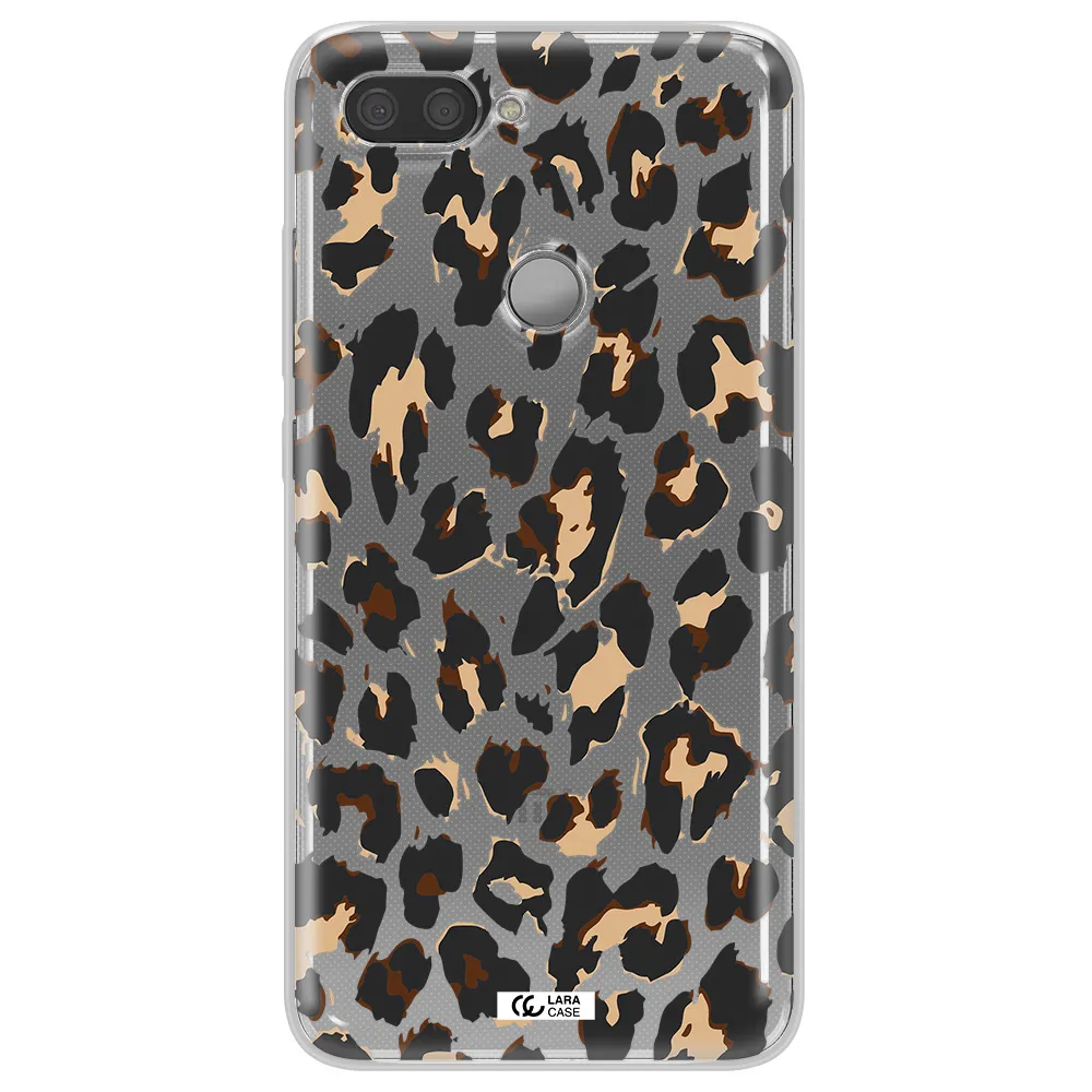 Leopard Print Xiaomi Mi 8 Lite Clear TPU Case