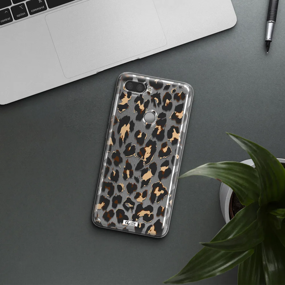 Leopard Print Xiaomi Mi 8 Lite Clear TPU Case