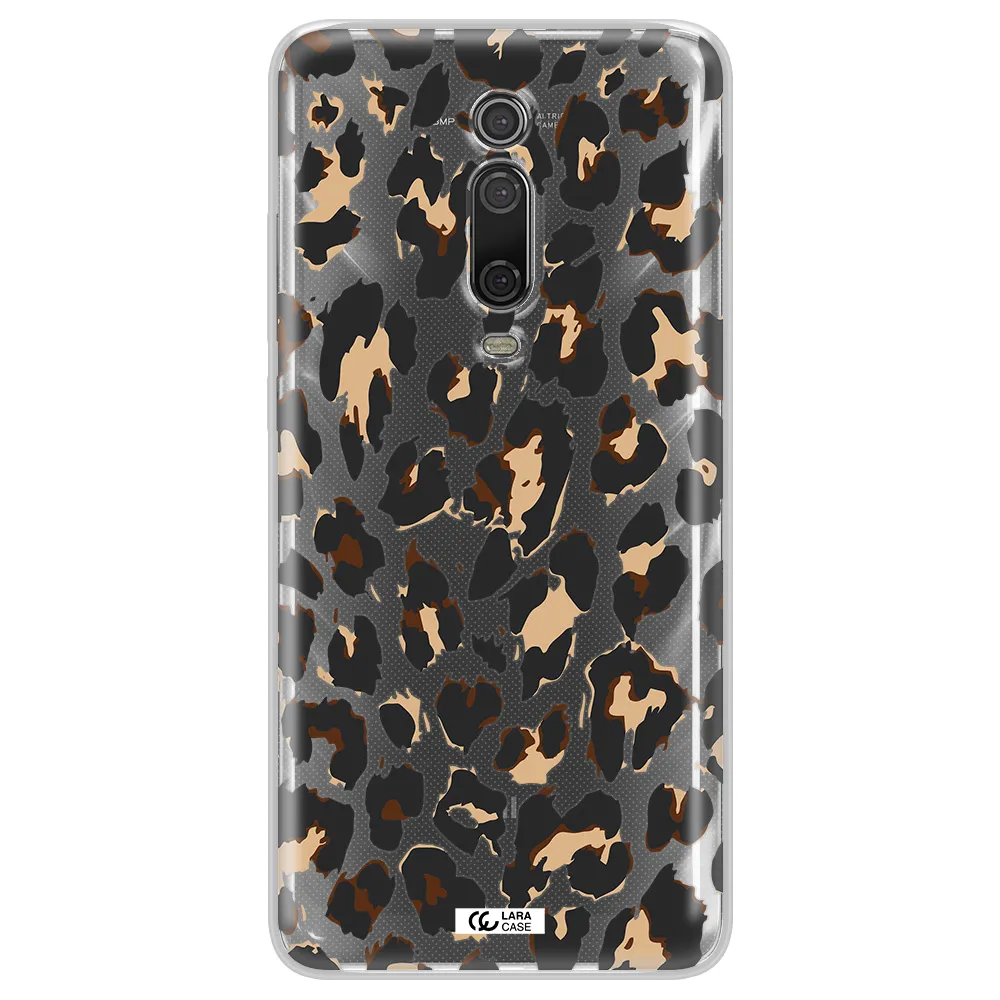Leopard Print Xiaomi Mi 9T Clear TPU Case