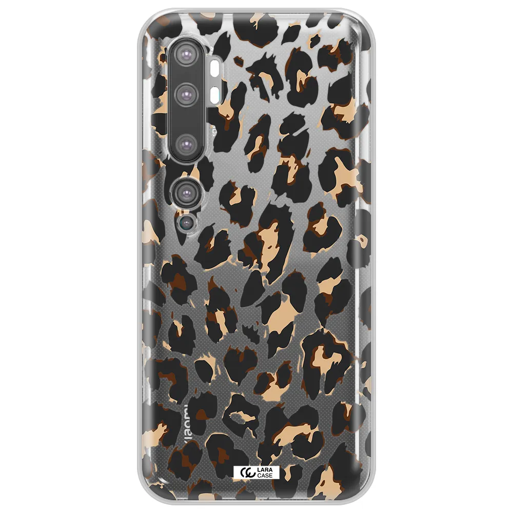Leopard Print Xiaomi Mi Note 10 Clear TPU Case