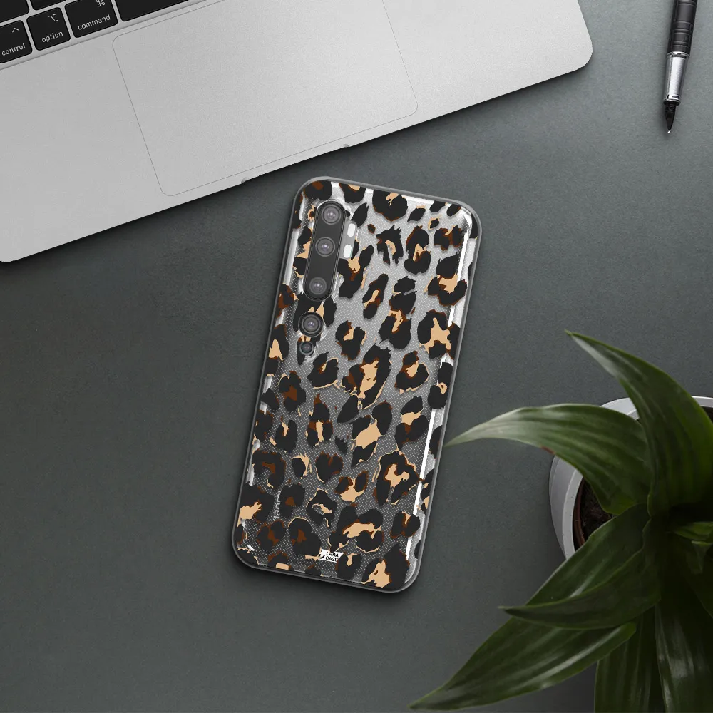 Leopard Print Xiaomi Mi Note 10 Clear TPU Case
