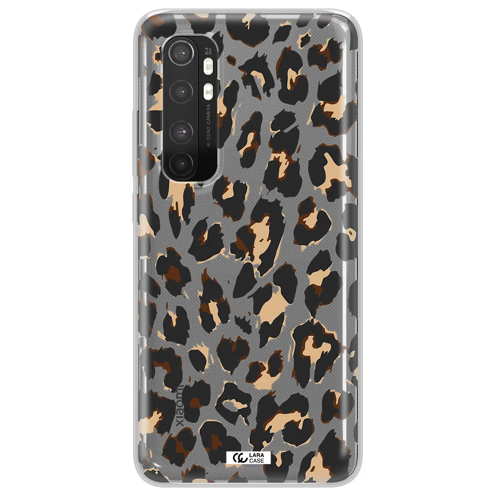 Leopard Print Xiaomi Mi Note 10 Lite Clear TPU Case