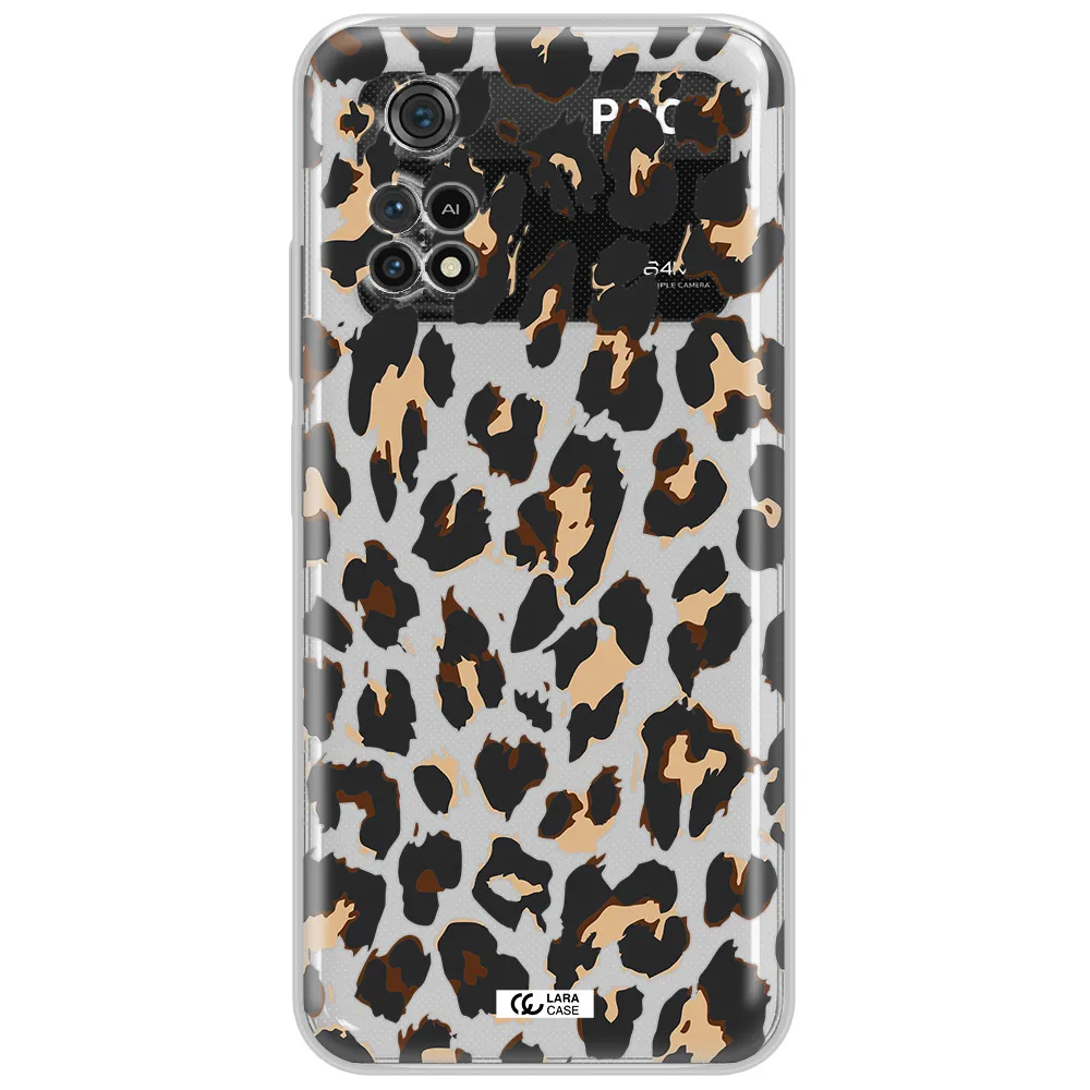 Leopard Print Xiaomi Poco M4 Pro 4G Clear Tpu Case
