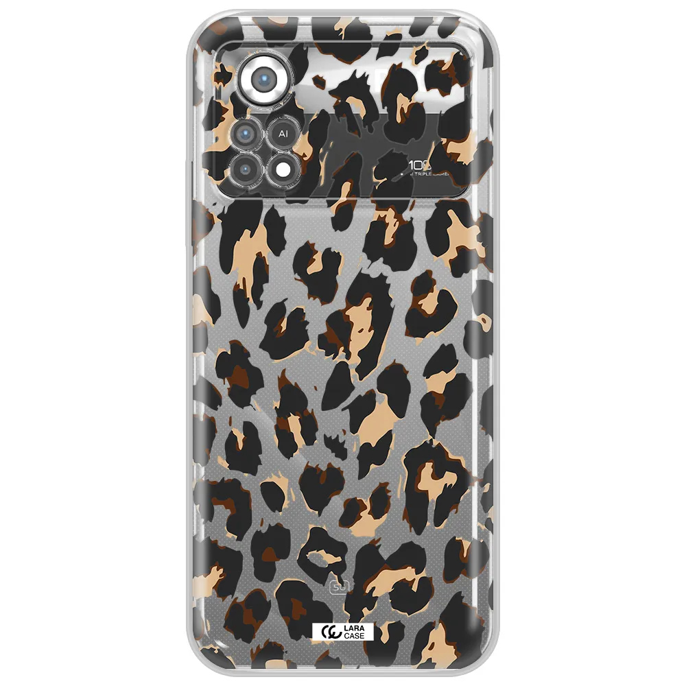 Leopard Print Xiaomi Poco X4 Pro Clear TPU Case
