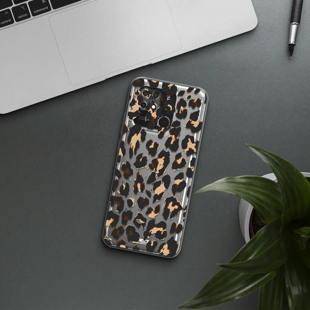Leopard Print Xiaomi Redmi 10C Clear TPU Case