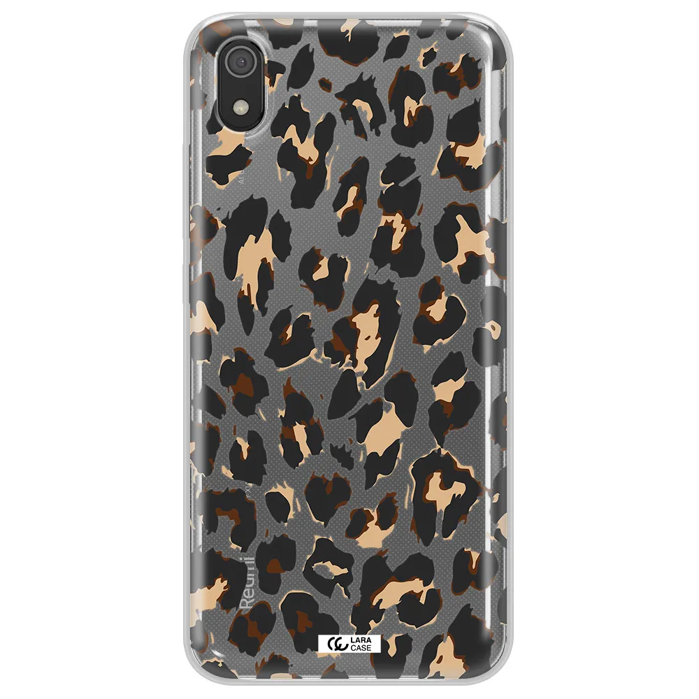 Leopard Print Xiaomi Redmi 7A Clear TPU Case
