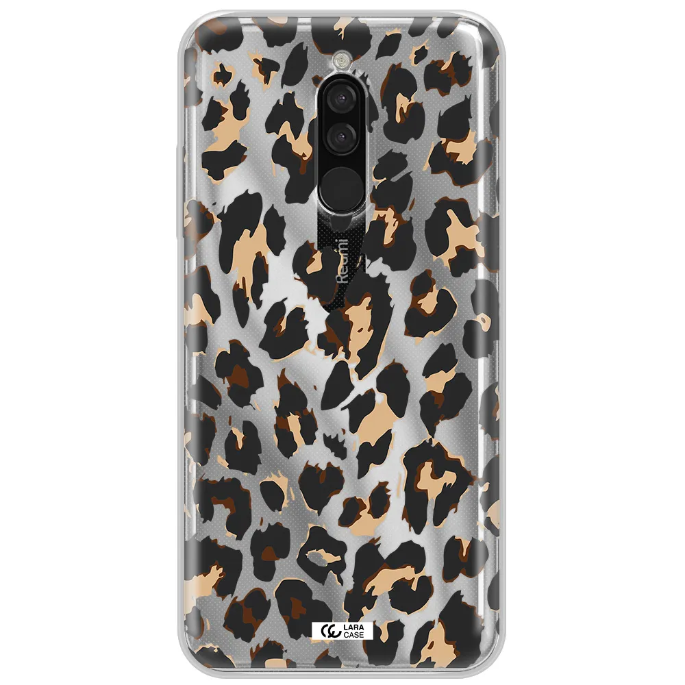 Leopard Print Xiaomi Redmi 8 Clear Tpu Case