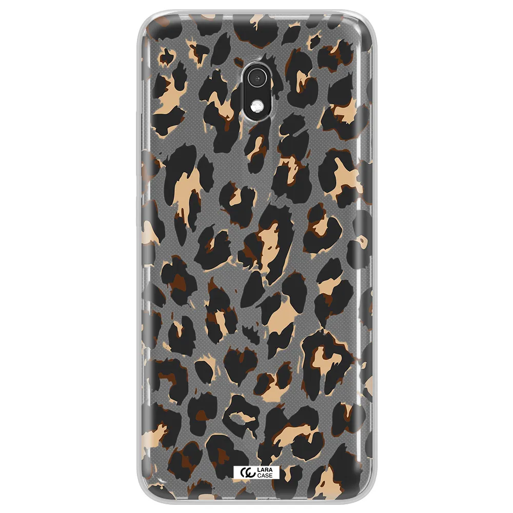 Leopard Print Xiaomi Redmi 8A Clear TPU Case