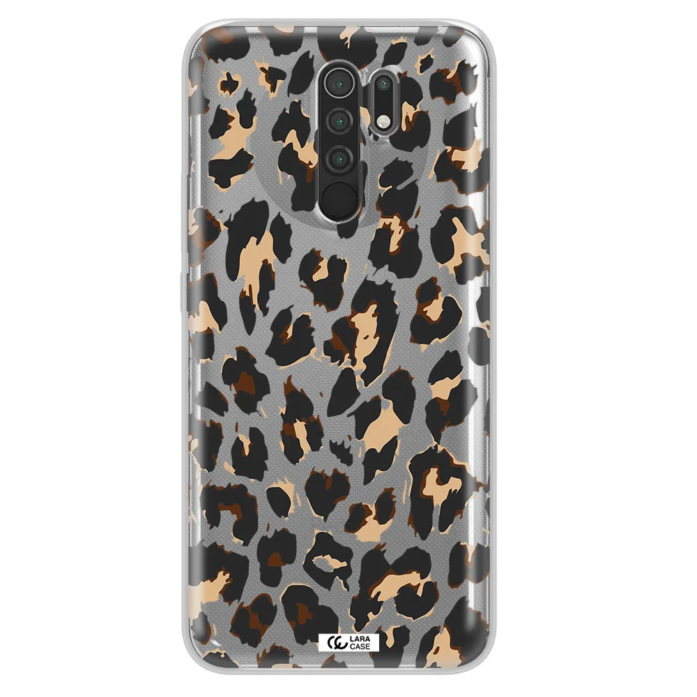 Leopard Print Xiaomi Redmi 9 Clear TPU Case