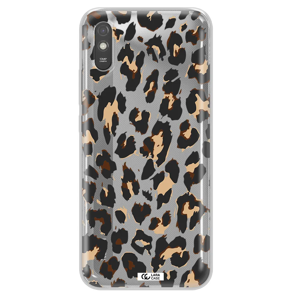 Leopard Print Xiaomi Redmi 9A Clear TPU Case