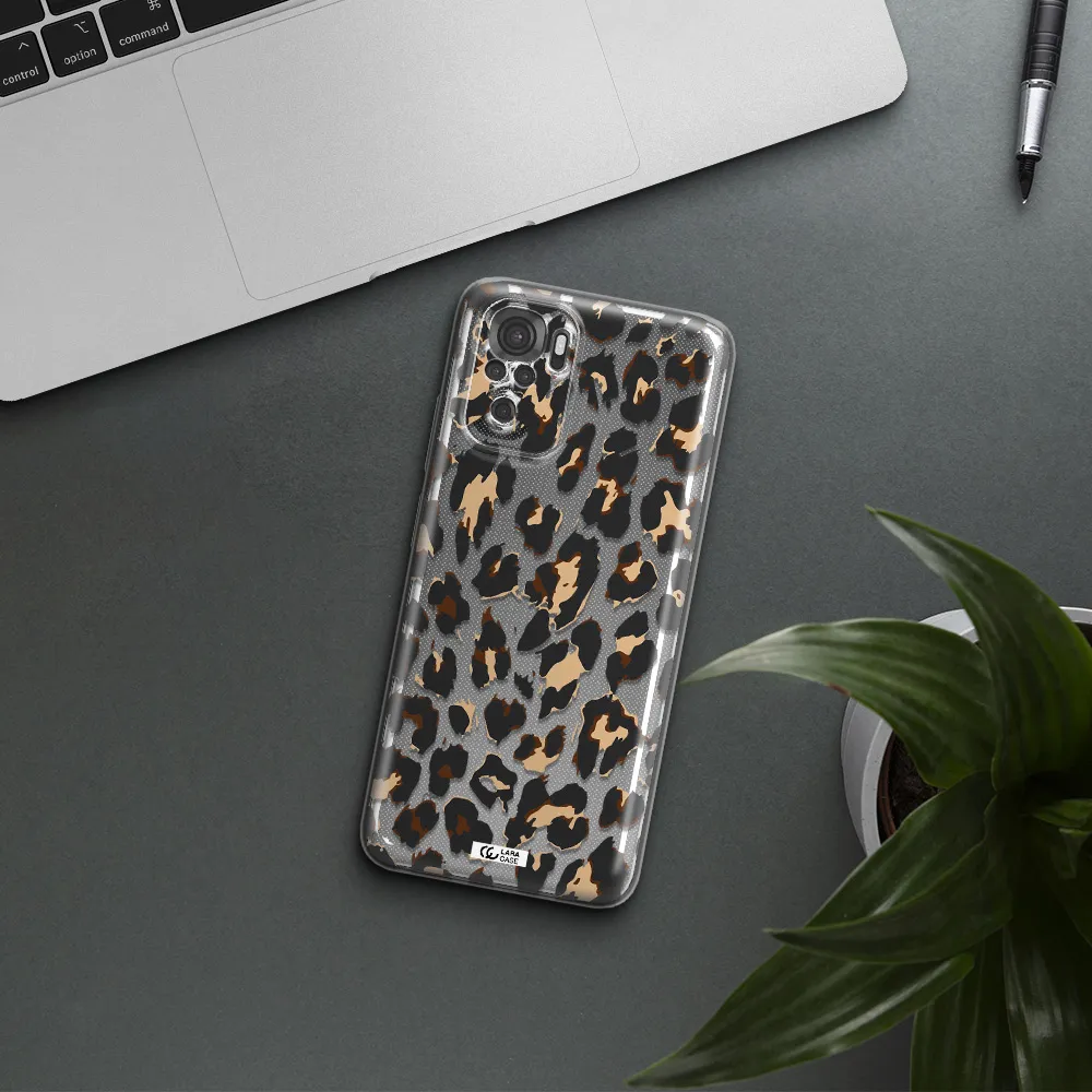 Leopard Print Xiaomi Redmi Note 10S Clear Tpu Case