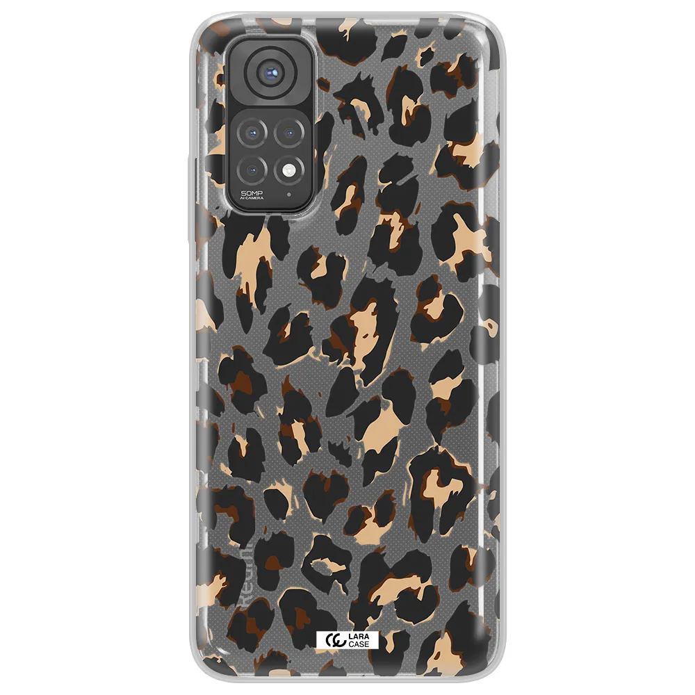Leopard Print Xiaomi Redmi Note 11 Clear TPU Case