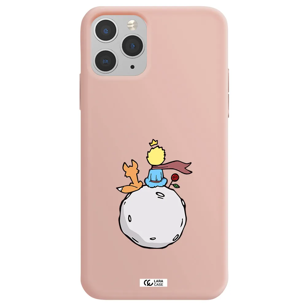 Le Petit Prince Apple iPhone 11 pro max Silicone pastel pink Case