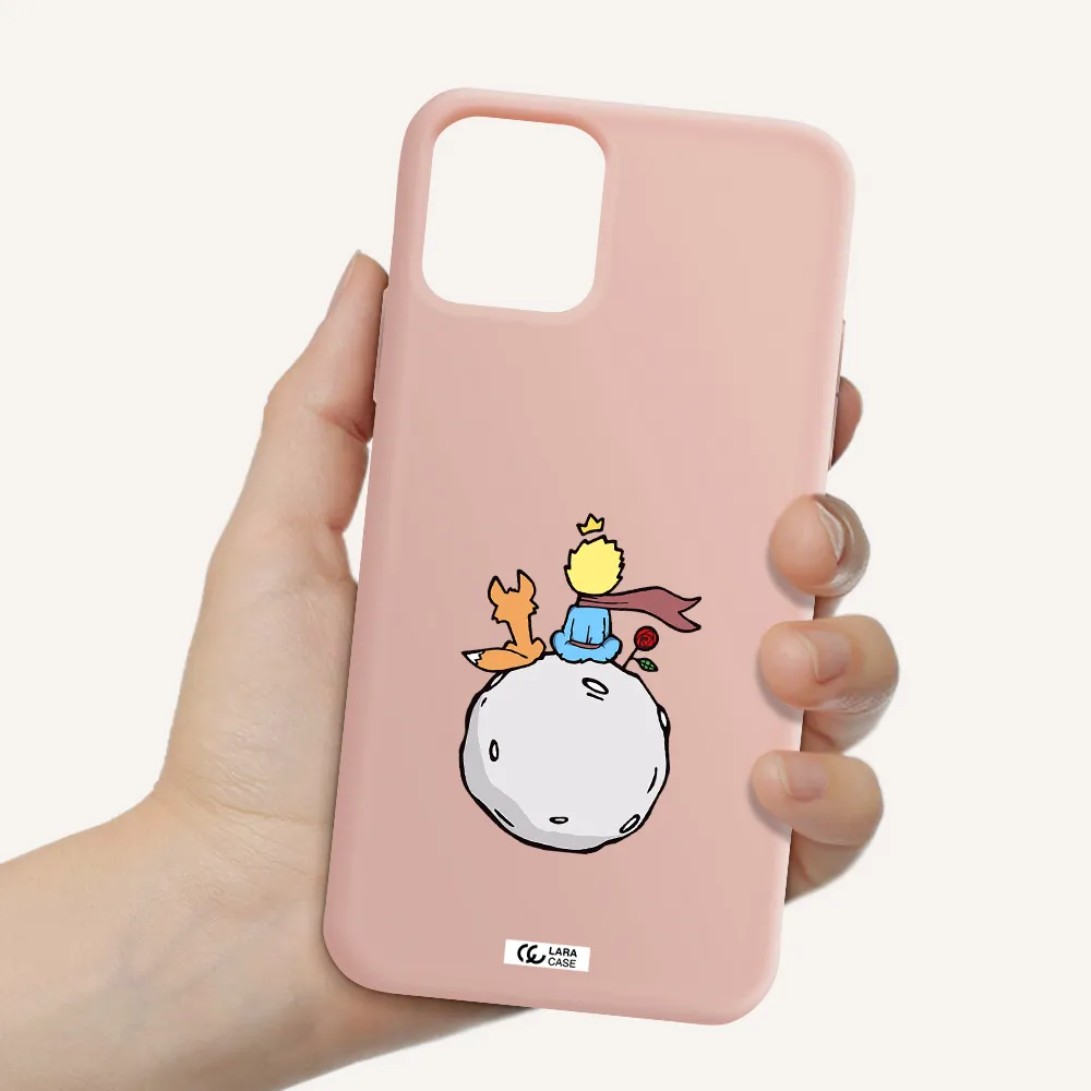 Le Petit Prince Apple iPhone 11 pro max Silicone pastel pink Case