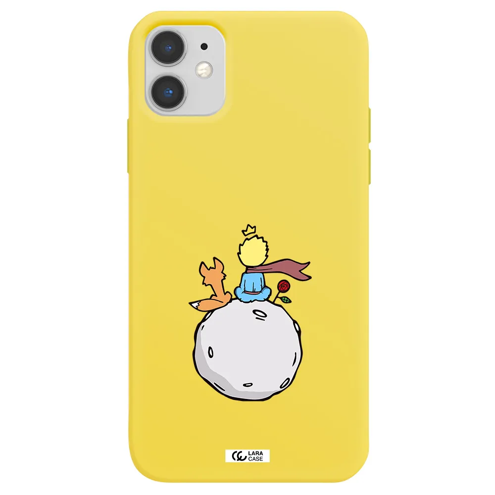 Le Petit Prince Apple iPhone 11 Silicone canary yellow Case