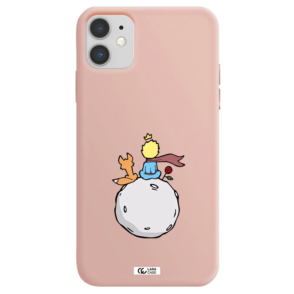 Le Petit Prince Apple iPhone 11 Silicone pastel pink Case