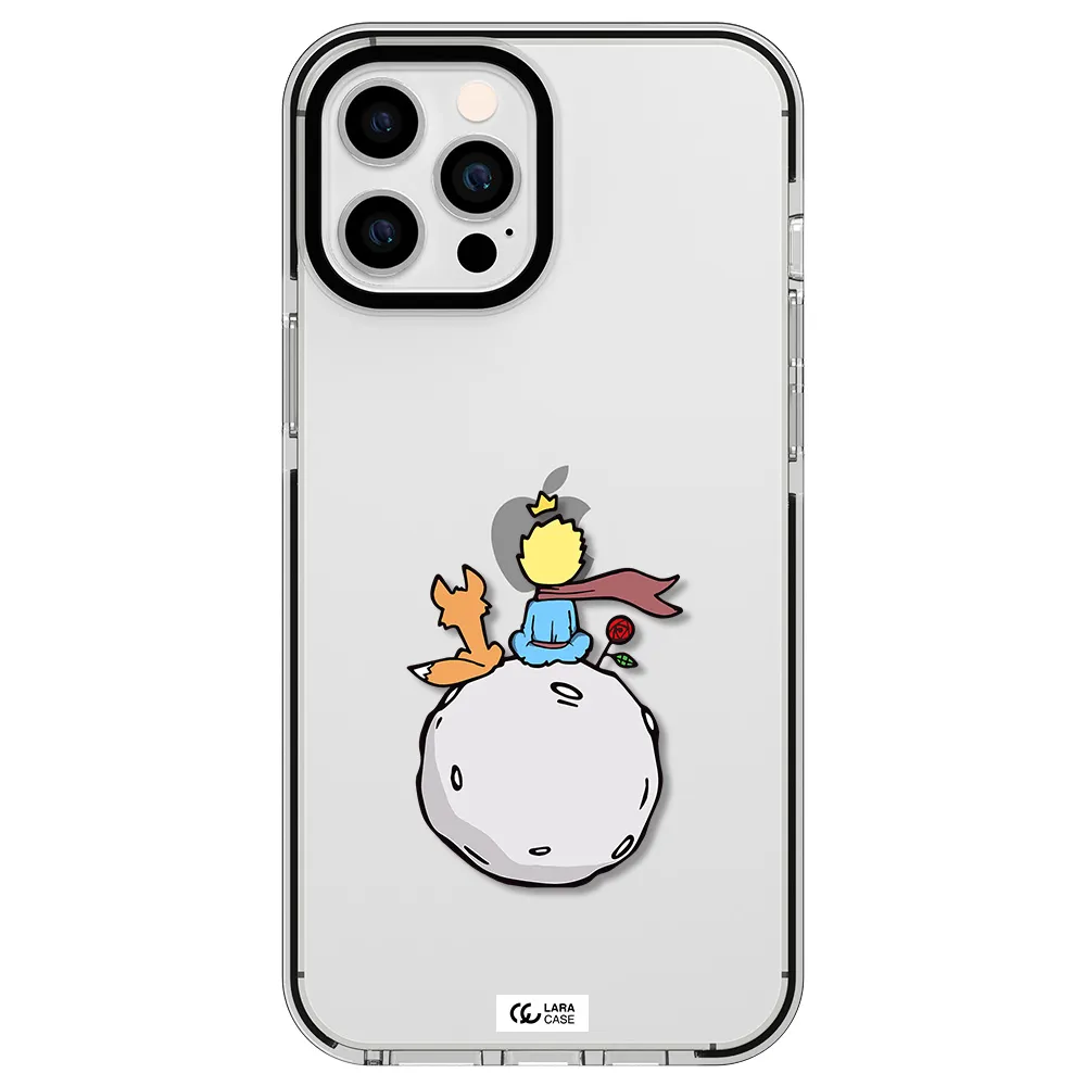Le Petit Prince Apple iPhone 12 pro max impact black border Case