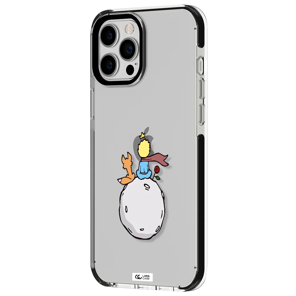 Le Petit Prince Apple iPhone 12 pro max impact black border Case