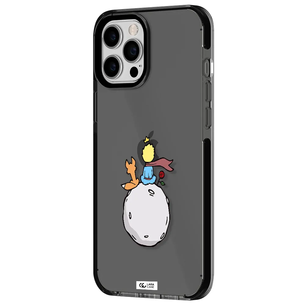 Le Petit Prince Apple iPhone 12 pro max impact Smoke Black Case