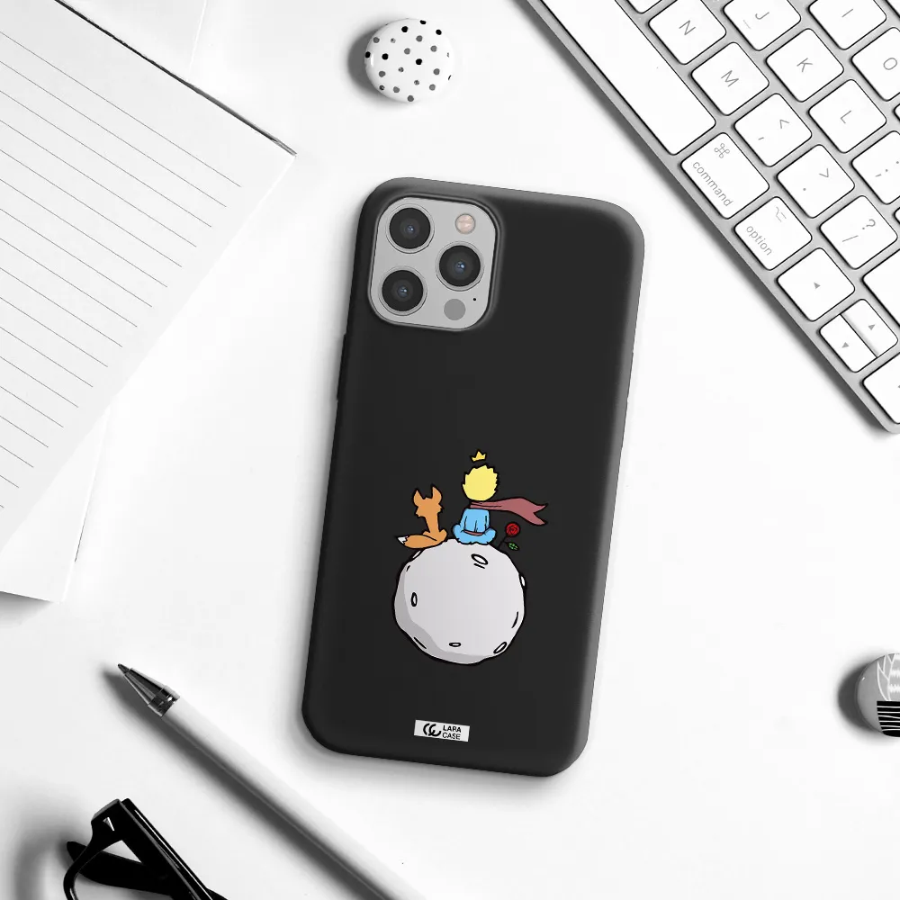 Le Petit Prince Apple iPhone 12 pro max Silicone black Case