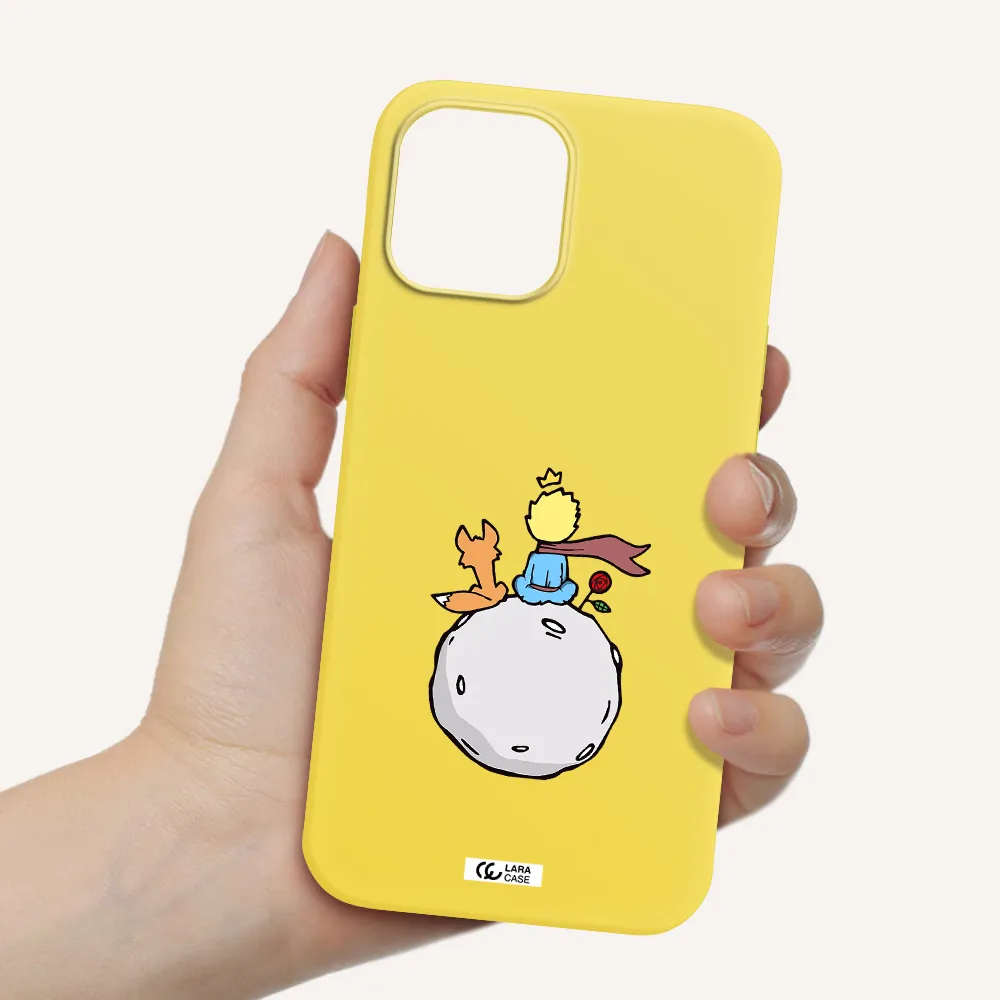 Le Petit Prince Apple iPhone 12 pro max Silicone canary yellow Case