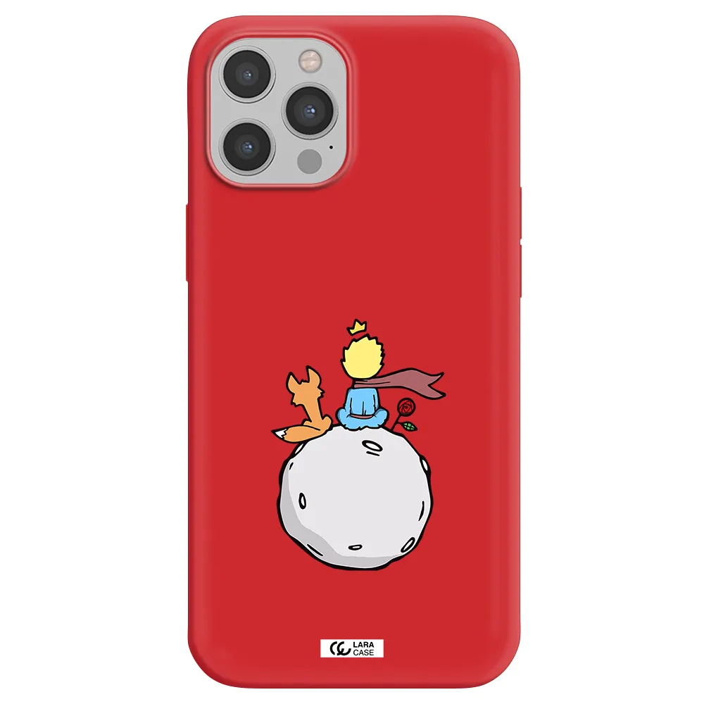 Le Petit Prince Apple iPhone 12 pro max Silicone Imperial Red Case