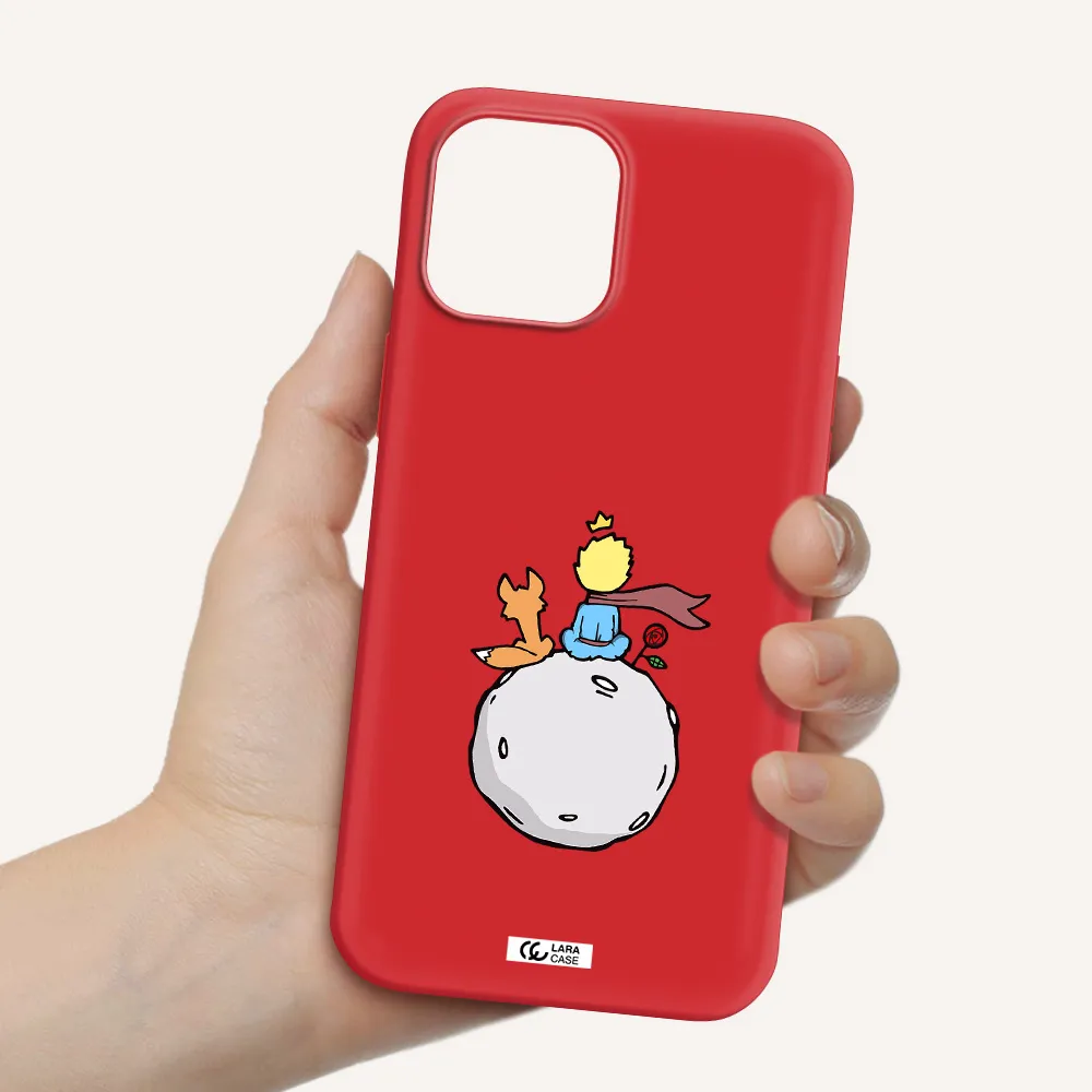 Le Petit Prince Apple iPhone 12 pro max Silicone Imperial Red Case
