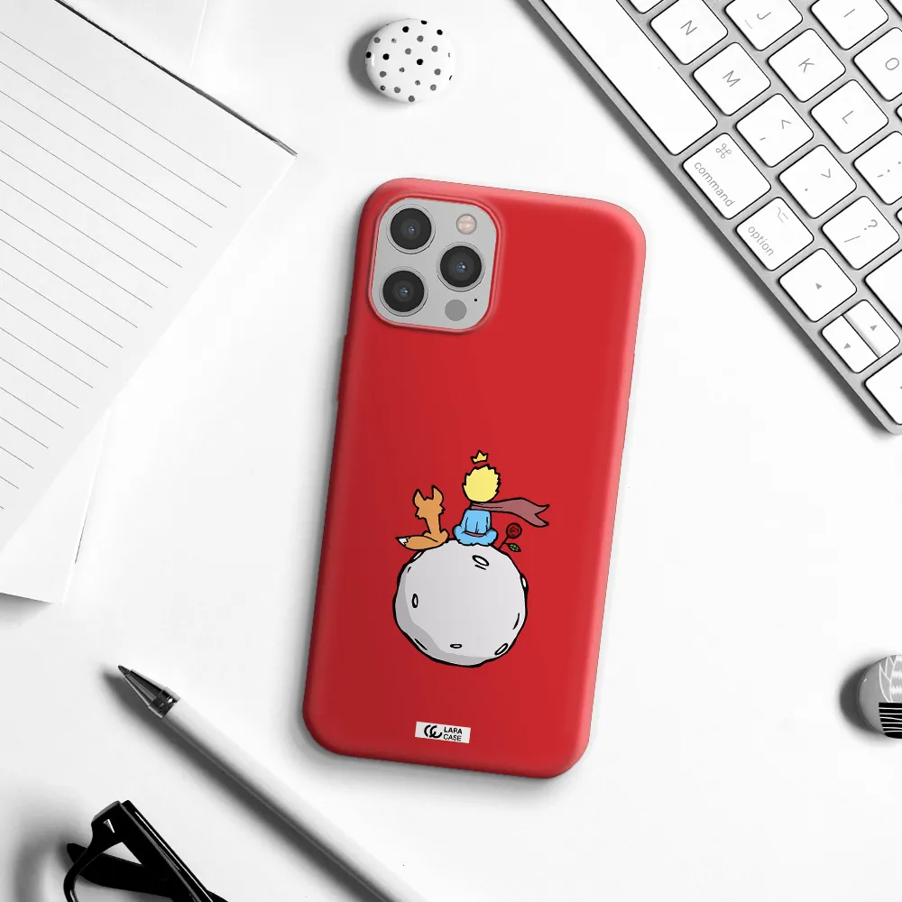 Le Petit Prince Apple iPhone 12 pro max Silicone Imperial Red Case