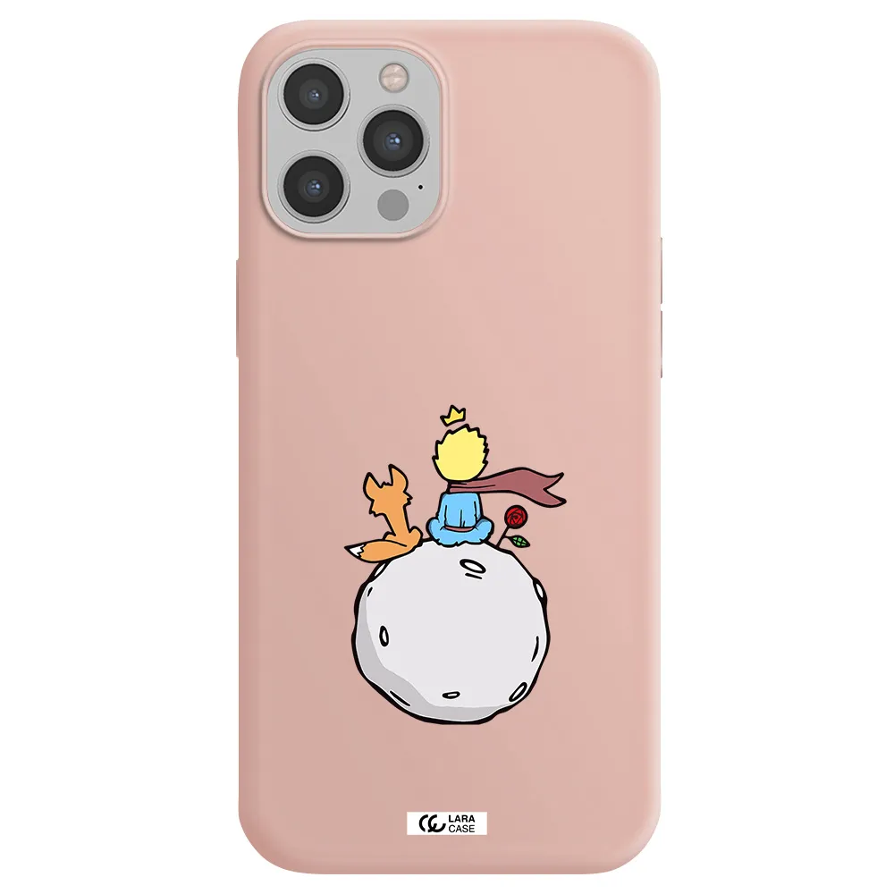 Le Petit Prince Apple iPhone 12 pro max Silicone pastel pink Case