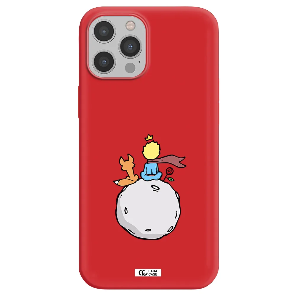 Le Petit Prince Apple iPhone 12 pro Silicone Imperial Red Case