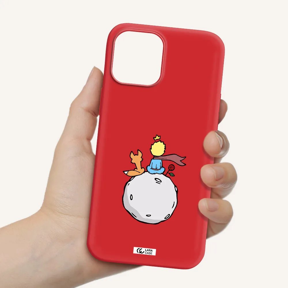 Le Petit Prince Apple iPhone 12 pro Silicone Imperial Red Case