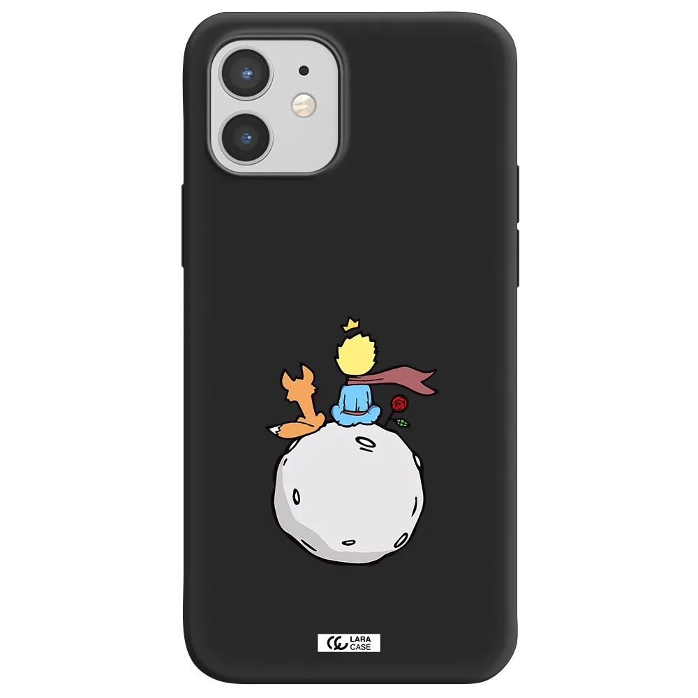 Le Petit Prince Apple iPhone 12 Silicone black Case