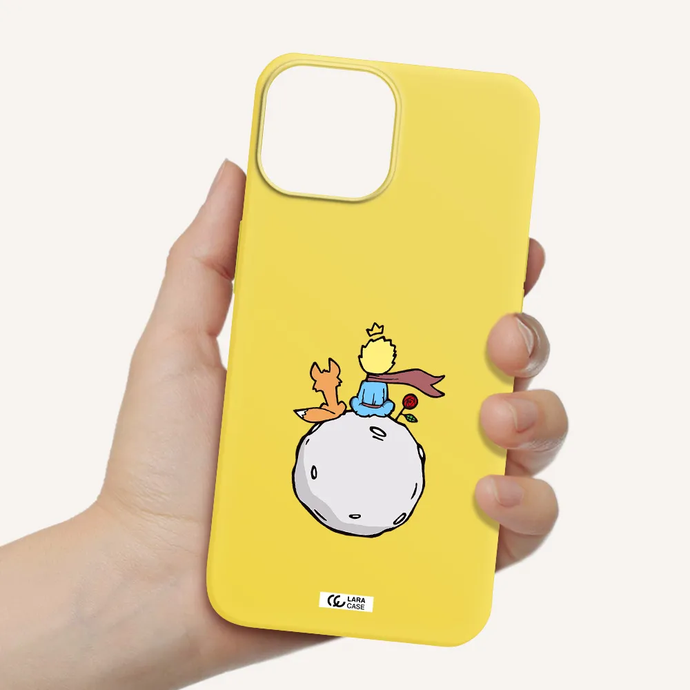 Le Petit Prince Apple iPhone 13 mini Silicone canary yellow Case