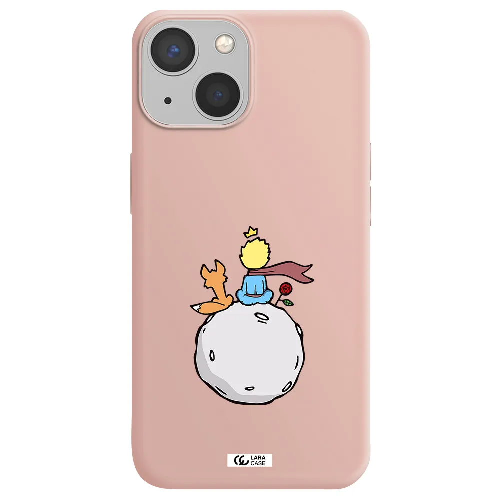 Le Petit Prince Apple iPhone 13 mini Silicone pastel pink Case