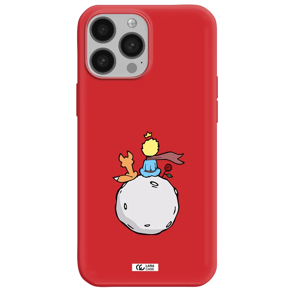 Le Petit Prince Apple iPhone 13 Pro Silicone Imperial Red Case