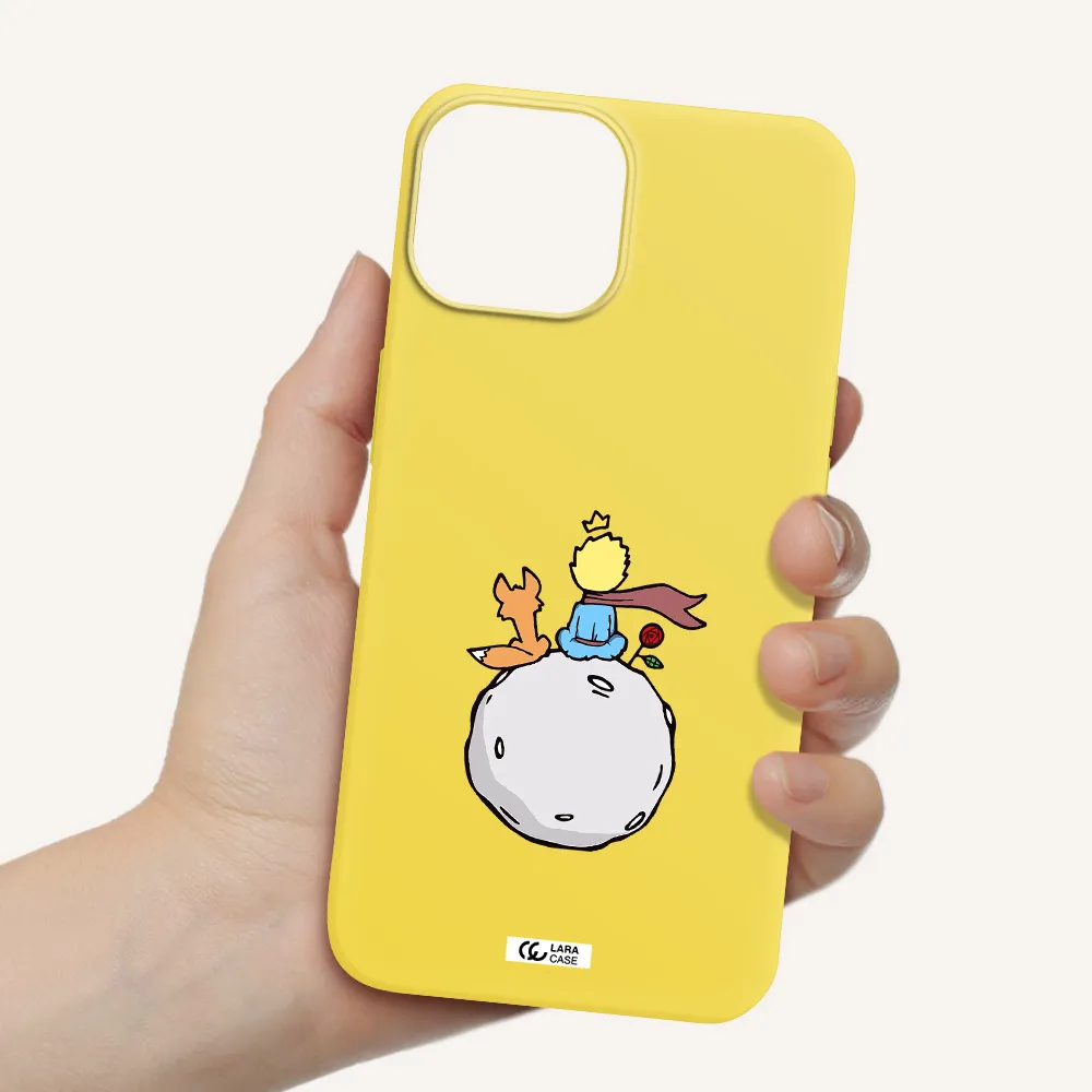 Le Petit Prince Apple iPhone 13 Silicone canary yellow Case