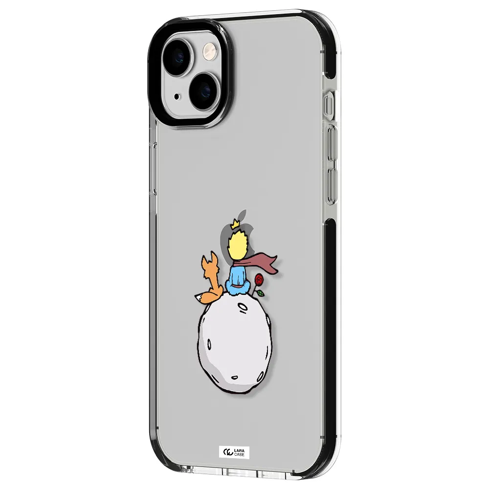 Le Petit Prince Apple iPhone 14 plus impact black border Case