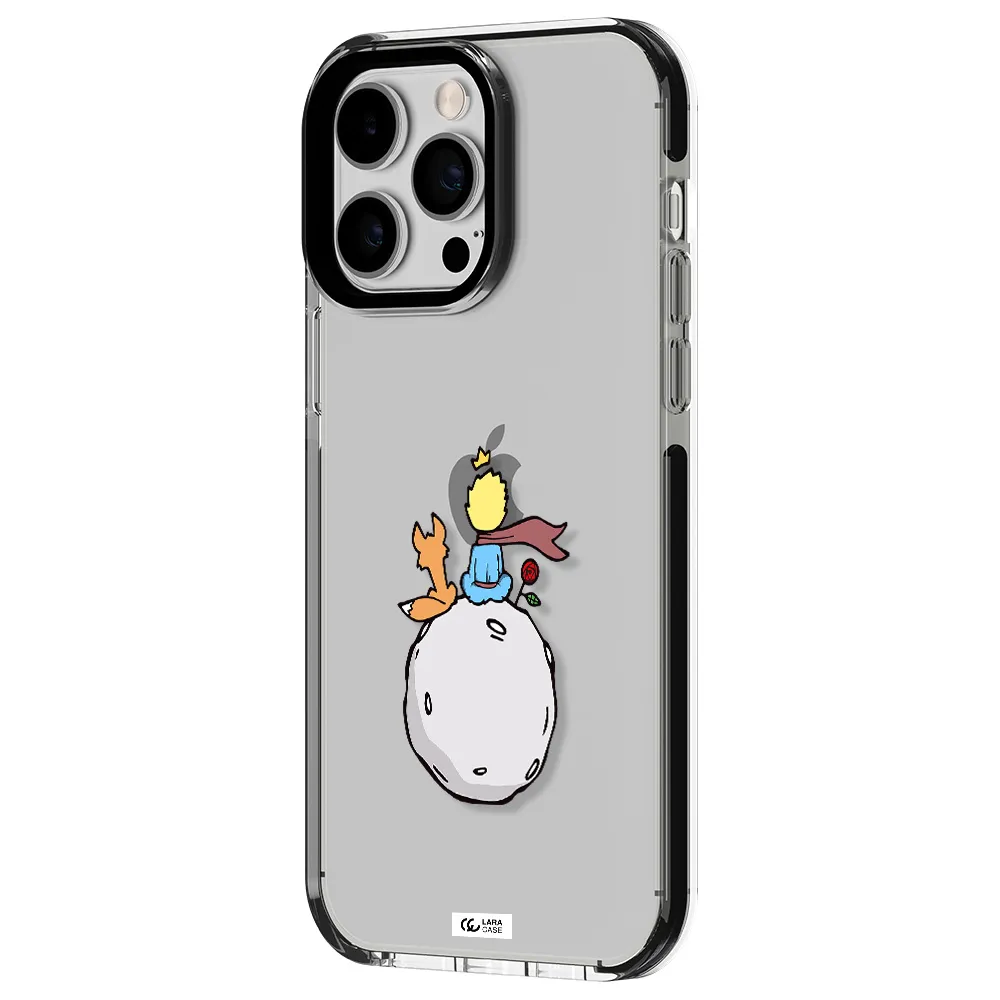 Le Petit Prince Apple iPhone 14 pro max impact black border Case