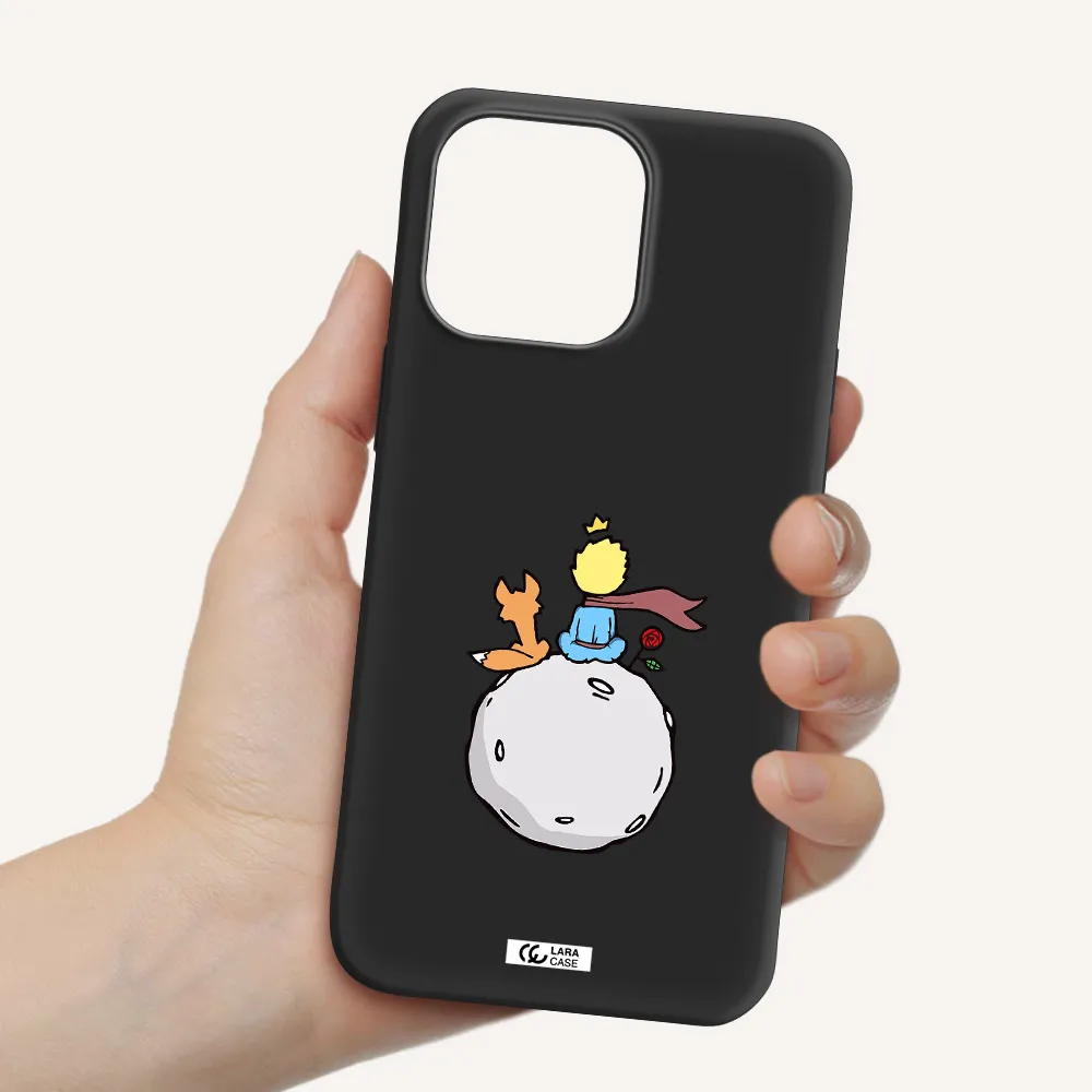 Le Petit Prince Apple iPhone 14 pro Silicone black Case