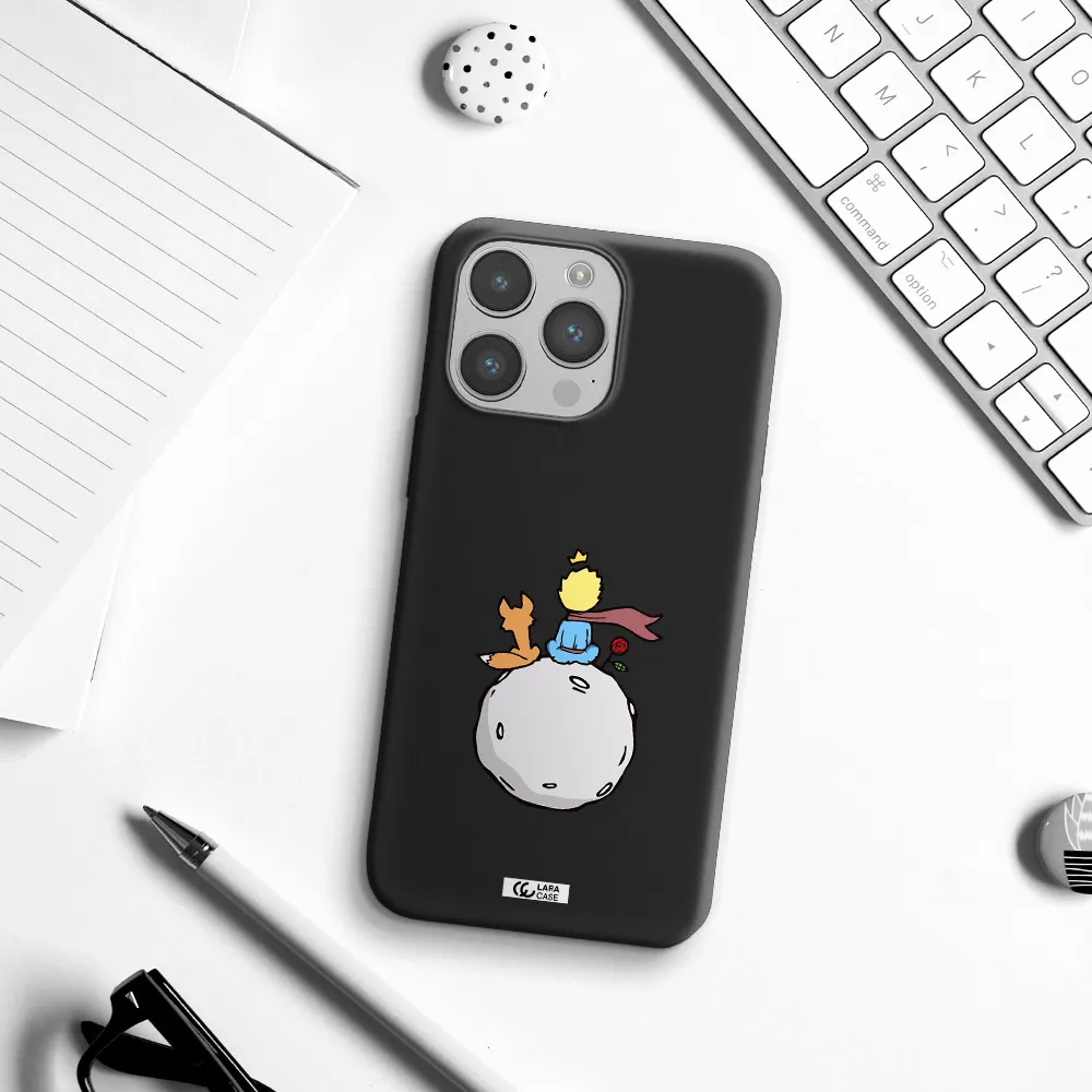 Le Petit Prince Apple iPhone 14 pro Silicone black Case