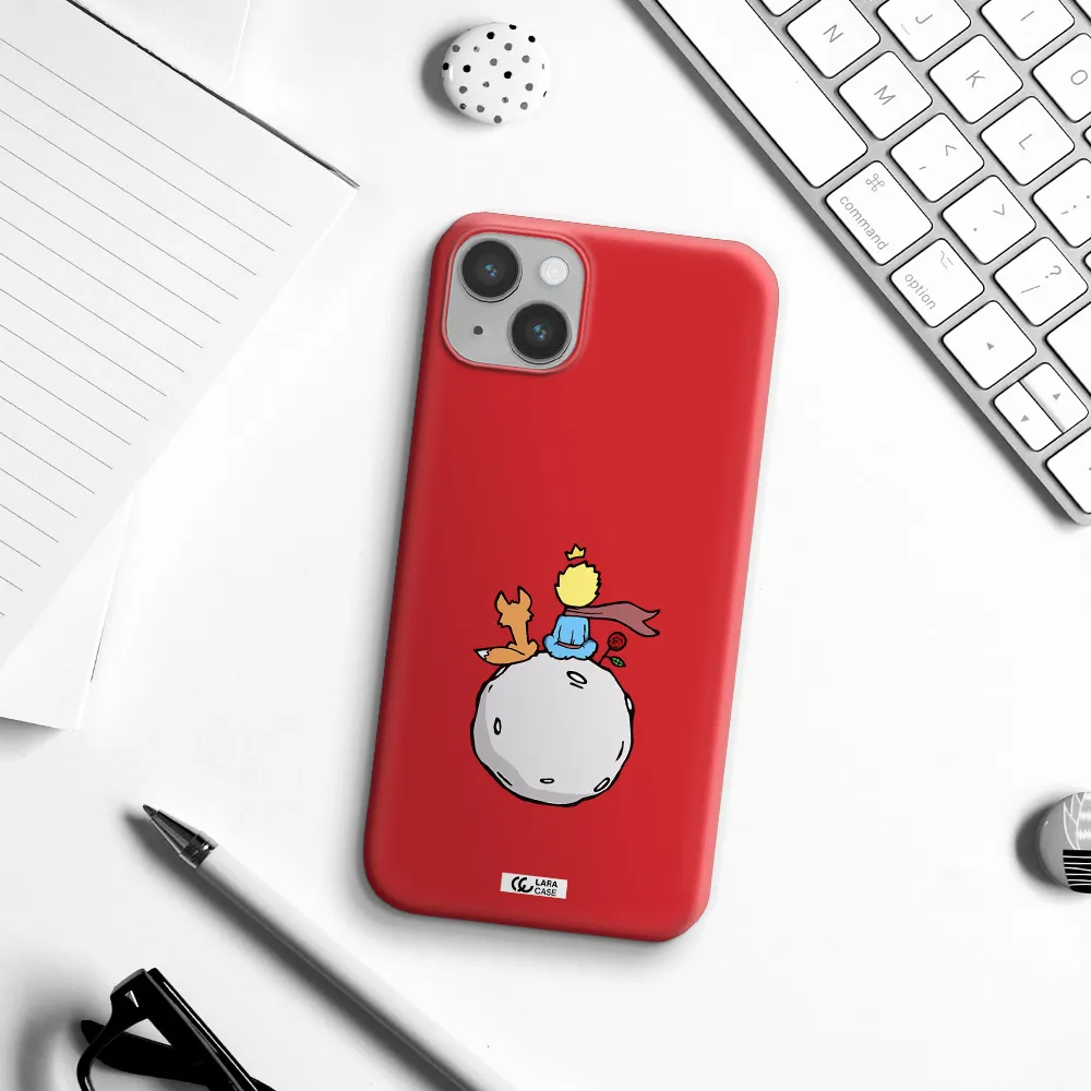 Le Petit Prince Apple iPhone 14 Silicone Imperial Red Case