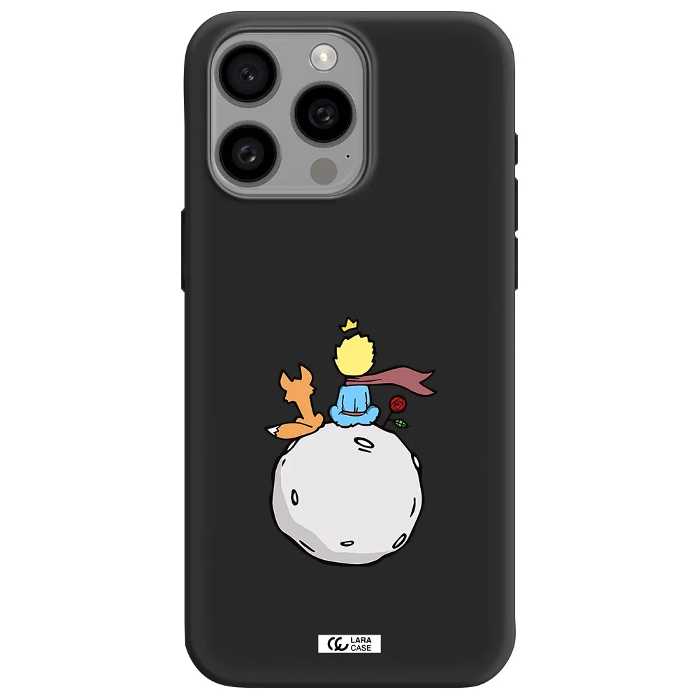 Le Petit Prince Apple Iphone 15 Pro max Silicone black Case