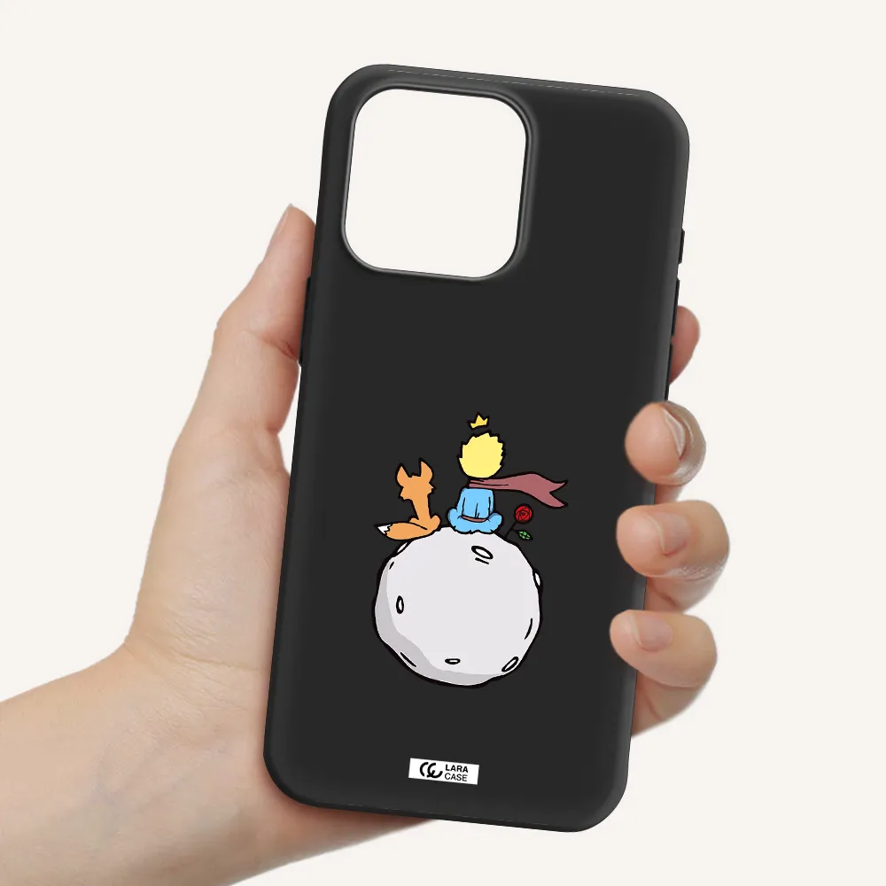 Le Petit Prince Apple Iphone 15 Pro max Silicone black Case