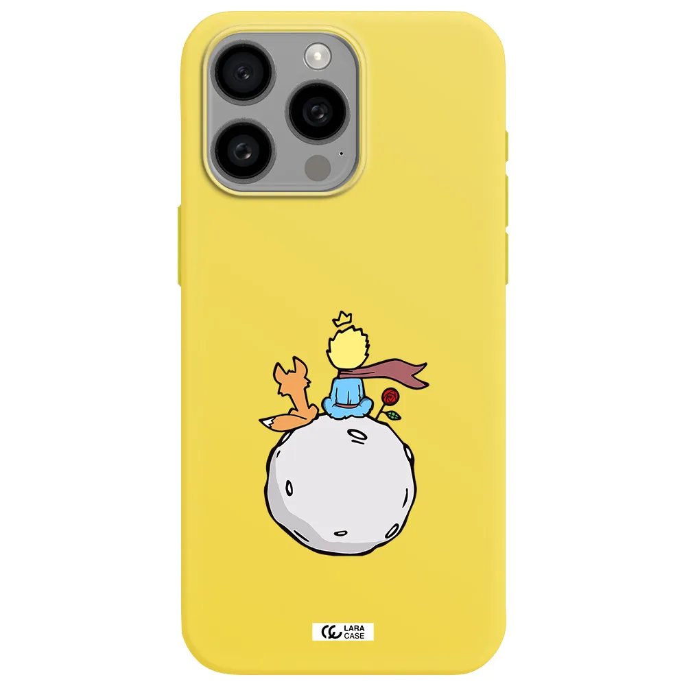 Le Petit Prince Apple Iphone 15 Pro max Silicone canary yellow Case
