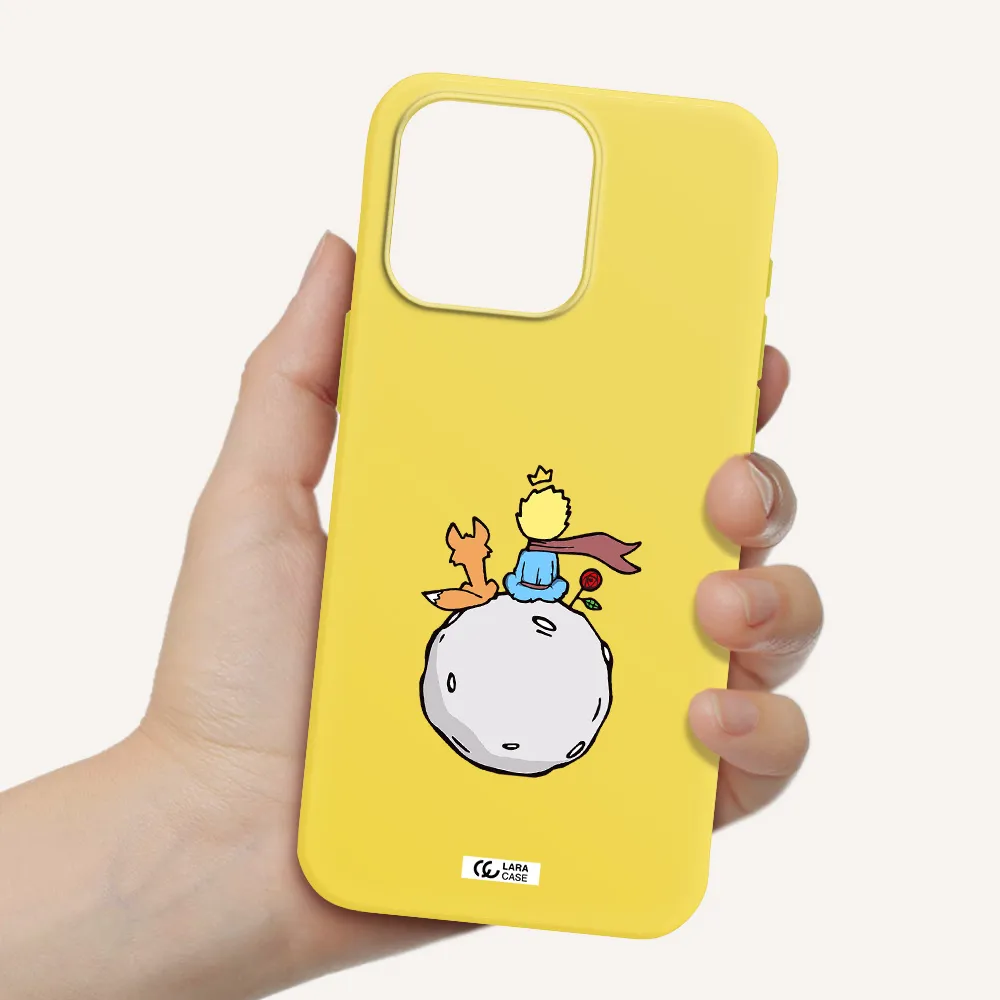 Le Petit Prince Apple Iphone 15 Pro max Silicone canary yellow Case