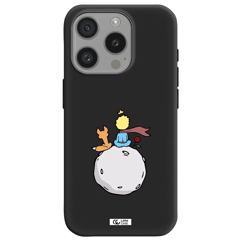 Le Petit Prince Apple Iphone 15 Pro Silicone Black Case
