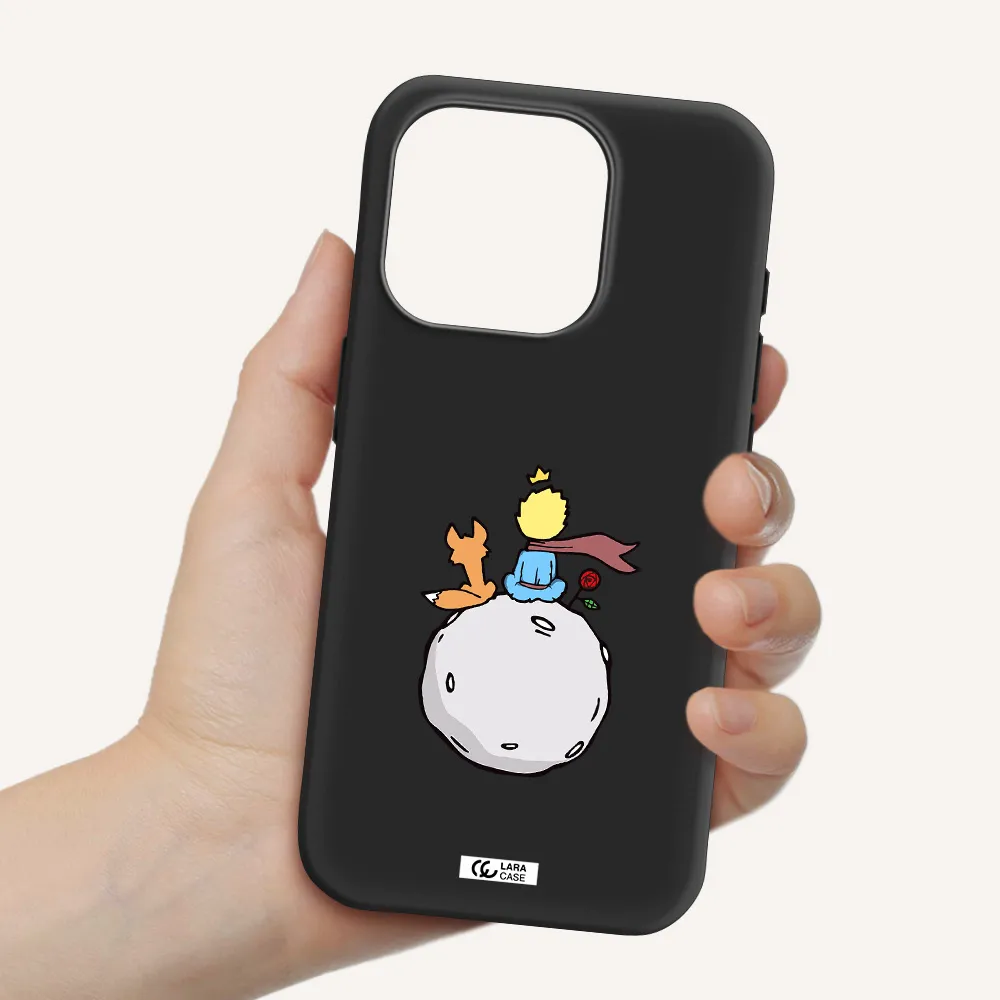 Le Petit Prince Apple Iphone 15 Pro Silicone Black Case