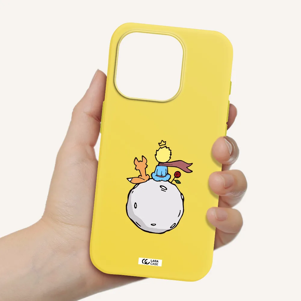 Le Petit Prince Apple Iphone 15 Pro Silicone Canary Yellow Case