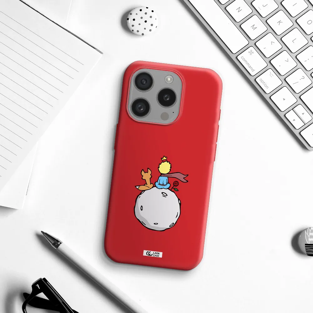 Le Petit Prince Apple Iphone 15 Pro Silicone Imperial Red Case