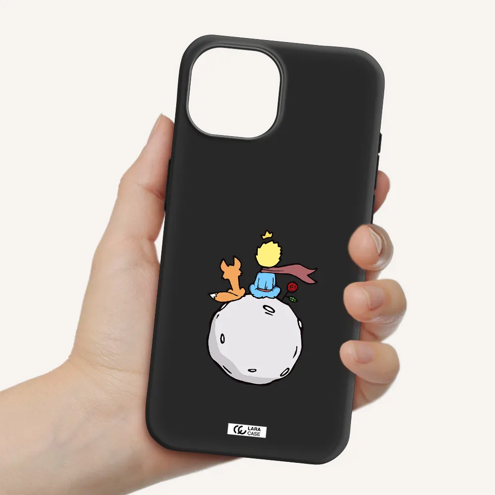 Le Petit Prince Apple iPhone 15 Silicone black Case